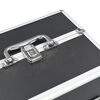 vidaXL Mallette &agrave; maquillage 22x30x21 cm Noir Aluminium