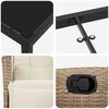 vidaXL Ensemble de salle &agrave; manger pour jardin 7 pcs Beige polyrotin