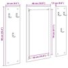 vidaXL Porte-manteau mural Blanc 96 x 1,5 x 90 cm Bois d'ingénierie