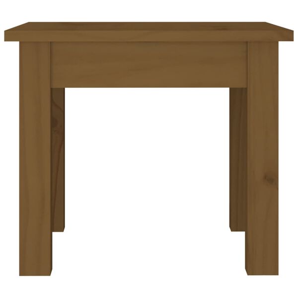 vidaXL Table basse Marron miel 35x35x30 cm Bois massif de pin