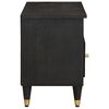 vidaXL Meuble TV Noir 100 x 33 x 46 cm Bois de mangue massif
