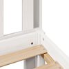 vidaXL Lit biblioth&egrave;que sans matelas blanc 140x190 cm bois pin massif
