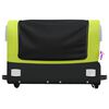vidaXL Remorque de v&eacute;lo noir et vert 45 kg fer