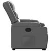 vidaXL Fauteuil inclinable Gris Similicuir