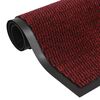 vidaXL Paillasson touffet&eacute; 60x180 cm Rouge