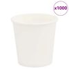 vidaXL Tasses à café en papier 1000 pcs 4oz 100ml blanc