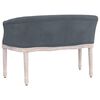 vidaXL Banc Gris foncé 98x56x69 cm Velours