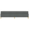 vidaXL Cadre de lit avec matelas Gris fonc&eacute; 90 x 200 cm tissu