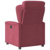 vidaXL Fauteuil inclinable électrique Rouge bordeaux Tissu