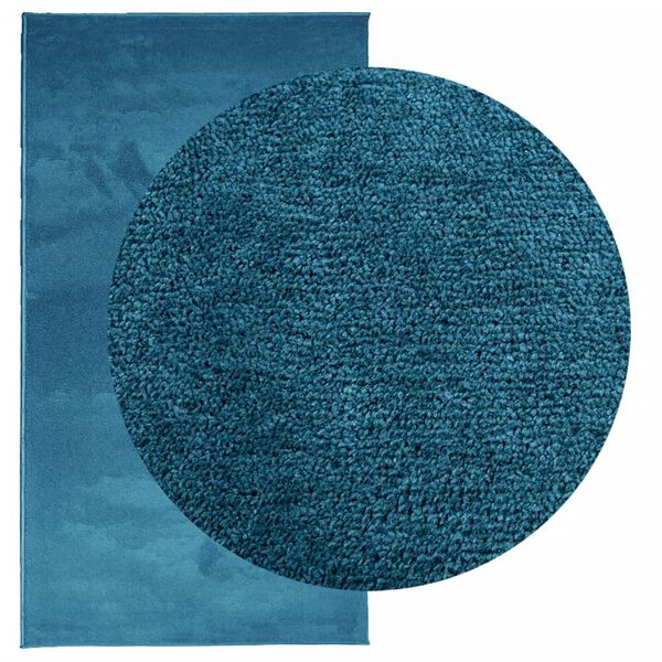 vidaXL Tapis OVIEDO &agrave; poils courts turquoise 80x150 cm