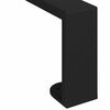 vidaXL Pieds de meuble 12 pcs Noir 59,6 x 4 x 10 mm Fer