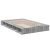 vidaXL Cadre de lit sans matelas sonoma gris 120x190 cm
