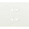 vidaXL Bordures de pelouse 10 pcs blanc 10x103 cm acier laminé à froid