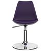 vidaXL Chaises &agrave; manger pivotantes lot de 2 Lilas similicuir