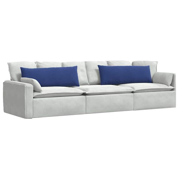 vidaXL Coussins de canap&eacute; 2 pcs Bleu police 120 x 40 cm