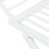 vidaXL &Eacute;tendoir &agrave; linge pliable Blanc Plastique
