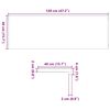 vidaXL Appuis de fen&ecirc;tre 2 pcs non trait&eacute; 120x40x2cm bois ch&ecirc;ne massif