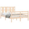 vidaXL Cadre de lit sans matelas 140x190 cm bois massif