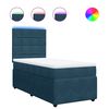vidaXL Sommier &agrave; lattes de lit avec matelas bleu 100x200 cm