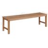vidaXL Banc de jardin avec coussin bleu 150 cm Bois de teck massif