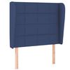 vidaXL Sommier &agrave; lattes de lit avec matelas Bleu 80x200 cm Tissu