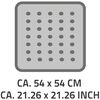 RIDDER Tapis de douche antid&eacute;rapant Plattfu&szlig; 54 x 54 cm Bleu 67263