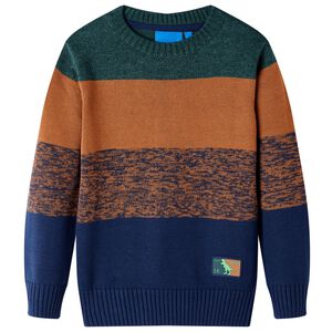 vidaXL Pull-over tricot&eacute; pour enfants multicolore 104