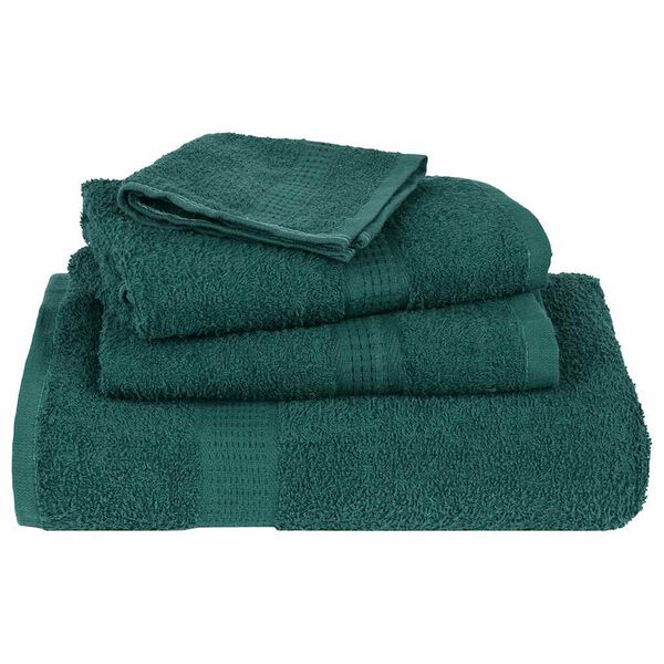 vidaXL Serviettes de sauna FROGN 4 pcs vert 80x200 cm 360 g/m²