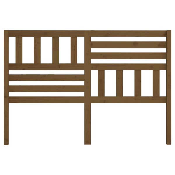 vidaXL T&ecirc;te de lit Marron miel 146x4x100 cm Bois massif de pin