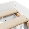 vidaXL Cadre de lit sans matelas blanc 140x200 cm bois de pin massif