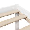 vidaXL Lit biblioth&egrave;que sans matelas blanc 160x200 cm bois pin massif