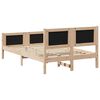 vidaXL Cadre de lit avec t&ecirc;te de lit Taupe 120 x 190 cm tissu