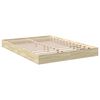 vidaXL Cadre de lit sans matelas ch&ecirc;ne sonoma 135x190 cm