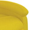 vidaXL Fauteuil inclinable jaune velours