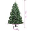 vidaXL Sapin de No&euml;l Artificiel &agrave; Branches Articul&eacute;es Vert 180 cm