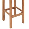 vidaXL Tabourets de bar lot de 4 bois de teck massif