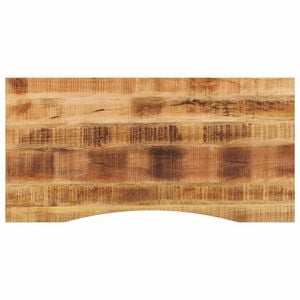 vidaXL Dessus de bureau avec courbe 110x60x2,5 cm manguier massif brut