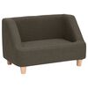 vidaXL Canap&eacute; pour chien Gris fonc&eacute; 60x37x39 cm Lin