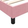 vidaXL Sommier à lattes de lit avec matelas rose 200x220 cm velours