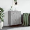 vidaXL Buffet sonoma gris 69,5x34x90 cm bois d'ing&eacute;nierie