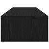 vidaXL Support d'&eacute;cran en ch&ecirc;ne noir 100 x 24 x 13 cm Bois d'ing&eacute;nierie
