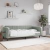 vidaXL Lit de repos sans matelas gris clair 90x200 cm velours