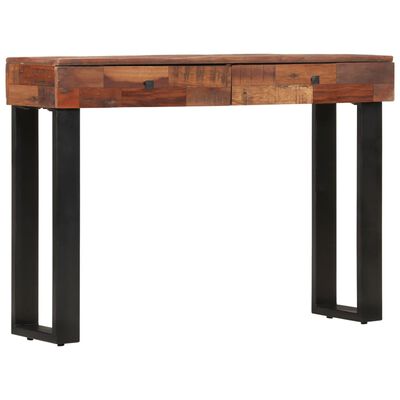 vidaXL Table console 110x30x76 cm bois de récupération massif