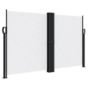 vidaXL Auvent lat&eacute;ral r&eacute;tractable blanc 140x600 cm