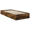 vidaXL Lit de Rangement Ch&ecirc;ne fum&eacute; 90 x 190 cm Bois d'ing&eacute;nierie