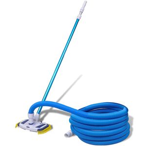 vidaXL Aspirateur de piscine avec manche t&eacute;lescopique et tuyau