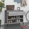vidaXL Armoire &agrave; chaussures Sonoma gris 70x36x60 cm Bois d'ing&eacute;nierie