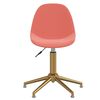 vidaXL Chaise pivotante de bureau Rose Velours