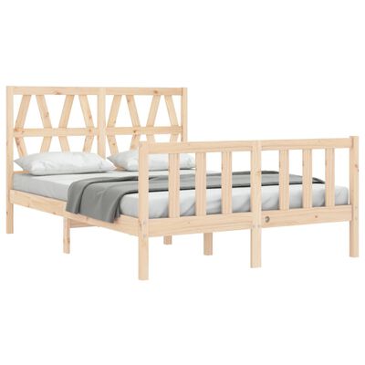 vidaXL Cadre de lit sans matelas bois de pin massif