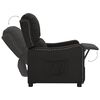 vidaXL Fauteuil inclinable Noir Tissu